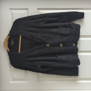 Bershka furry cardi sweater